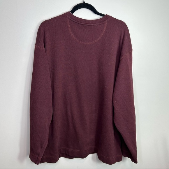 Y2K burgundy ribbed men’s sweater‎ size XXL - Picture 2 of 7